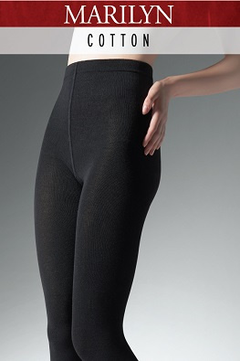 Rajstopy bawełniane MARILYN COTTON 120 nero