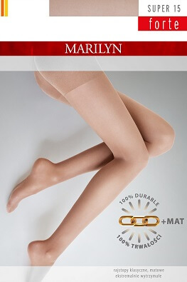Cienkie rajstopy matowe Marilyn Super 15 Forte - BRONZO