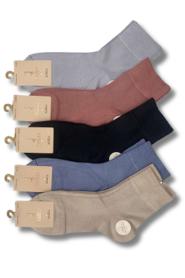 5x Długie bambusowe skarpetki damskie 40LM19-35