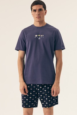 Henderson krótka piżama męska w sushi 42606 SAKE