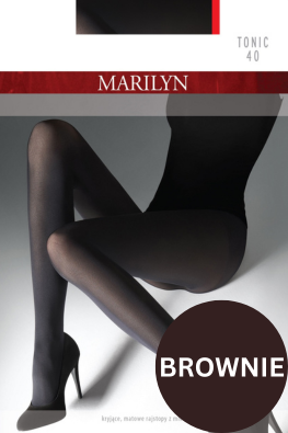 Marilyn rajstopy Tonic 40 den matowe kryjące - brownie