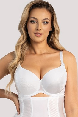 Biały biustonosz usztywniany Unikat Full Cup Fiona