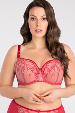 Gorsenia biustonosz miękki soft K828 Crazy Heart - czerwony