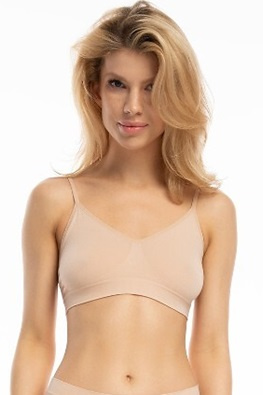 Julimex biustonosz bamboo bralette - beżowy