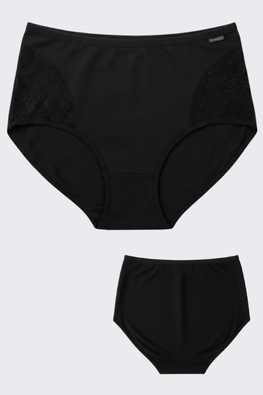 Bawełniane figi damskie z ozdobnym haftem 6665