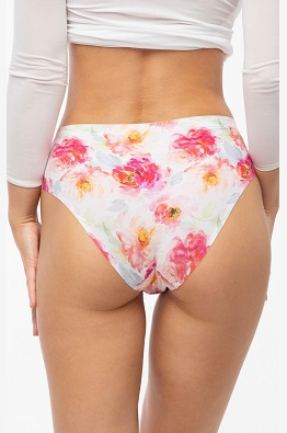 Julimex majtki damskie w kwiecisty print PEONY SIMPLE CLASSIC