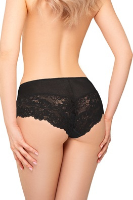 Koronkowe majtki damskie Ewana 022 - czarny