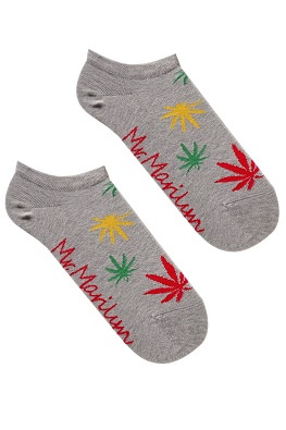 MARILYN SKARPETKI FOOTIES MEN CANNABIS 2