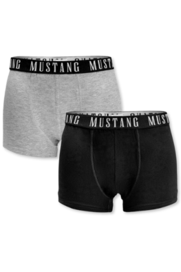 2x Bokserki męskie MUSTANG 4271-1052 czarny/szary