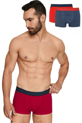 Bawełniane bokserki męskie 2 pak HENDERSON 40407 RBRAN
