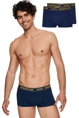 Bawełniane bokserki męskie 2 pak HENDERSON 40406 RBUSH