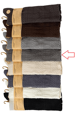  PODKOLANÓWKI DAMSKIE KASZMIROWE BDP8-99 - ciemny szary