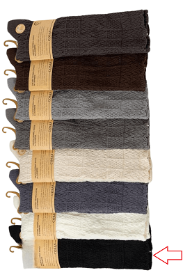 PODKOLANÓWKI DAMSKIE KASZMIROWE BDP8-99- czarny