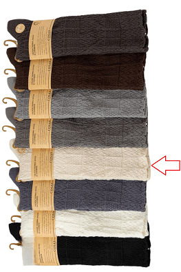 PODKOLANÓWKI DAMSKIE KASZMIROWE BDP8-99 - beż