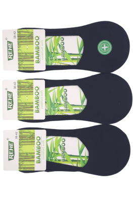 3x Klasyczne stopki damskie z włókna bambusowego E1003 